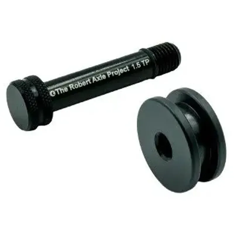 Robert Axle Project 1.5mm Thread Pitch Dummy Hub Chain Keeper in Black